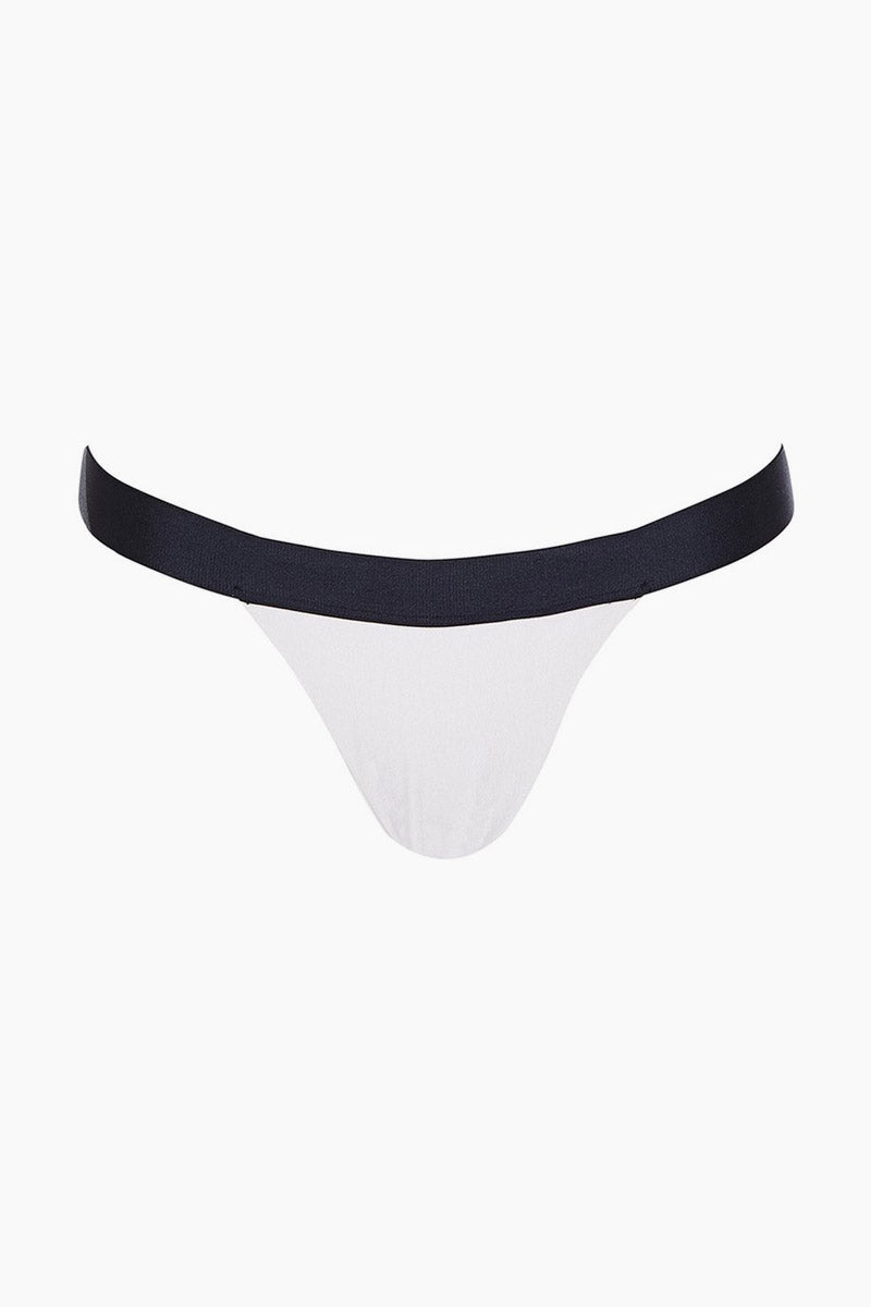 blue navy and white block bikini