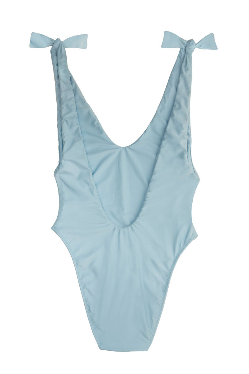shoulder tie one piece swimsuit
