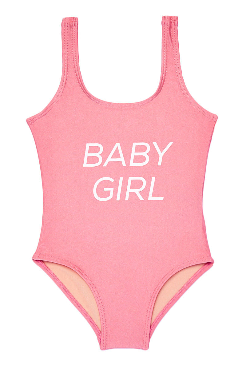 bubblegum pink swimsuit