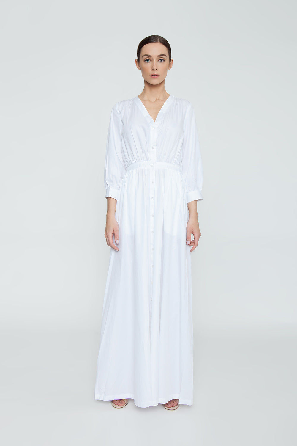 button up maxi