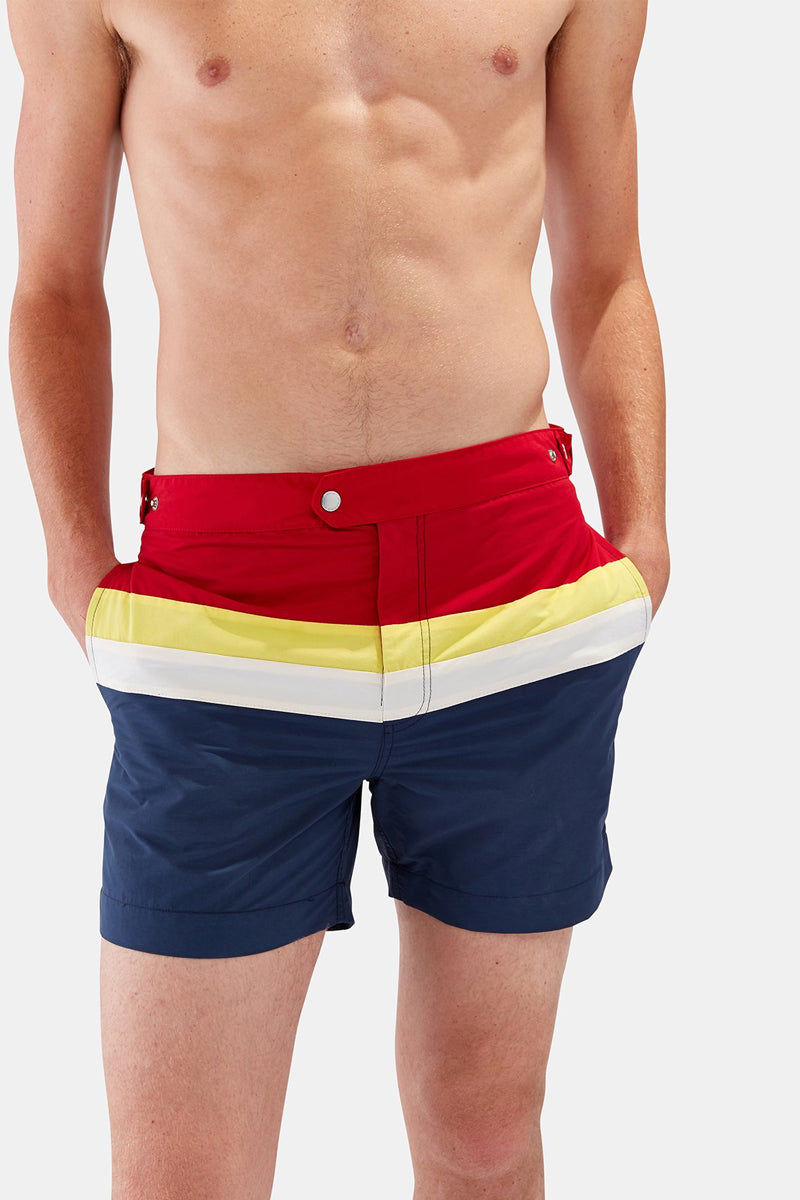 Download SOLID & STRIPED MEN Kennedy Square-Cut Swim Trunks (Men's ...