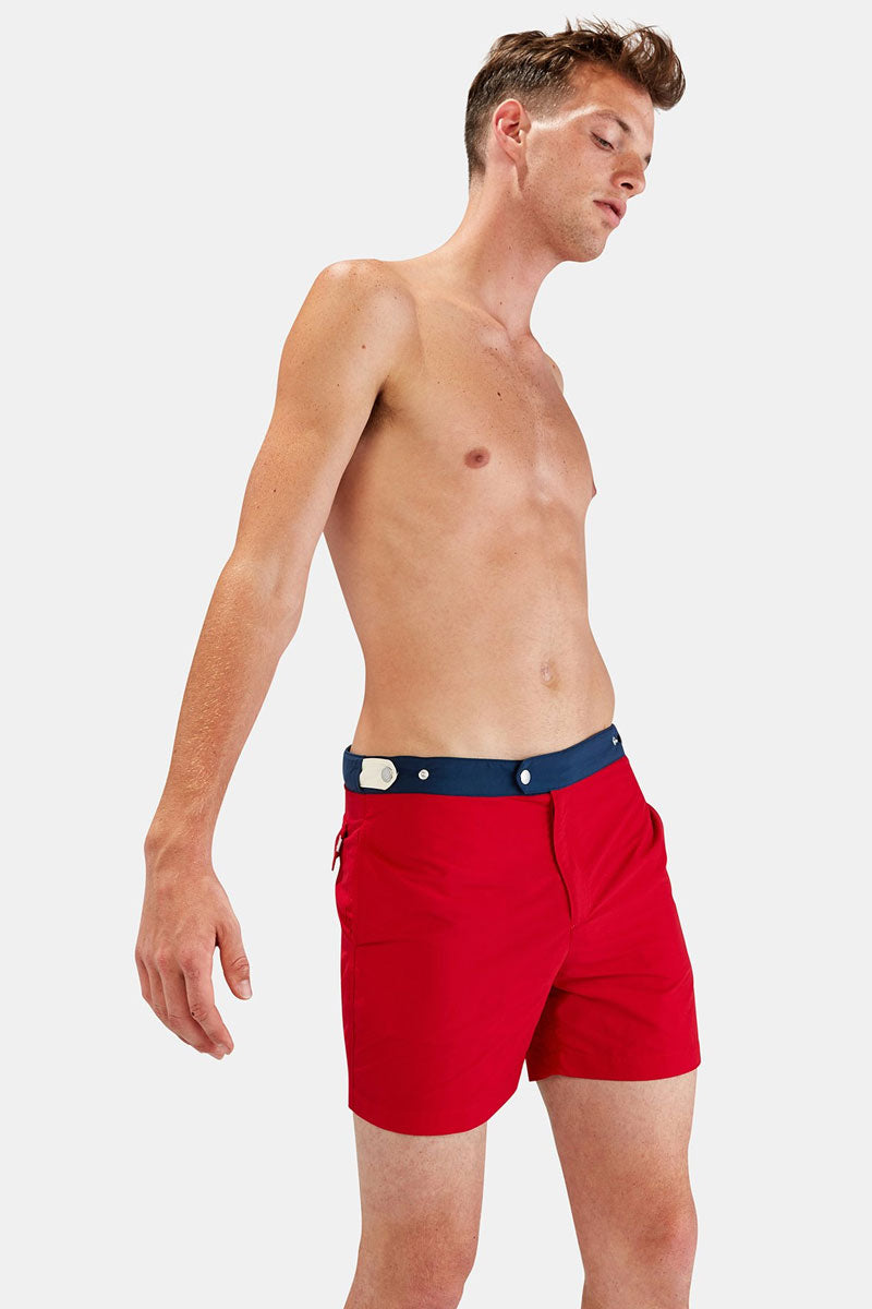 Download SOLID & STRIPED MEN Kennedy Square-Cut Swim Trunks (Men's ...