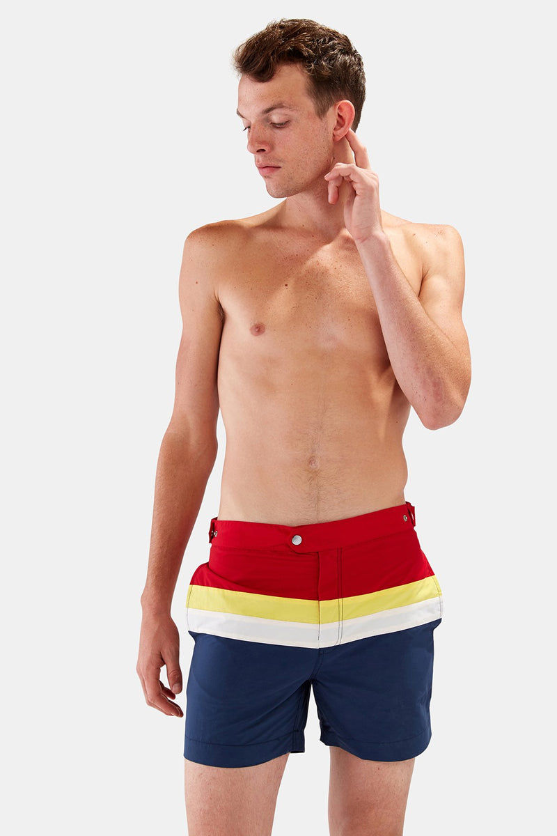 mens square cut swim