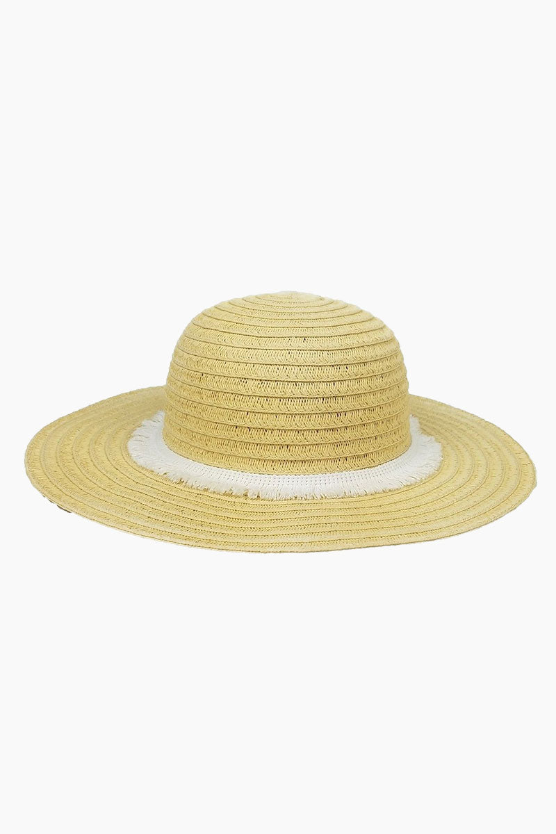 Hat Attack Fringe Raffia Braid Sun Hat 