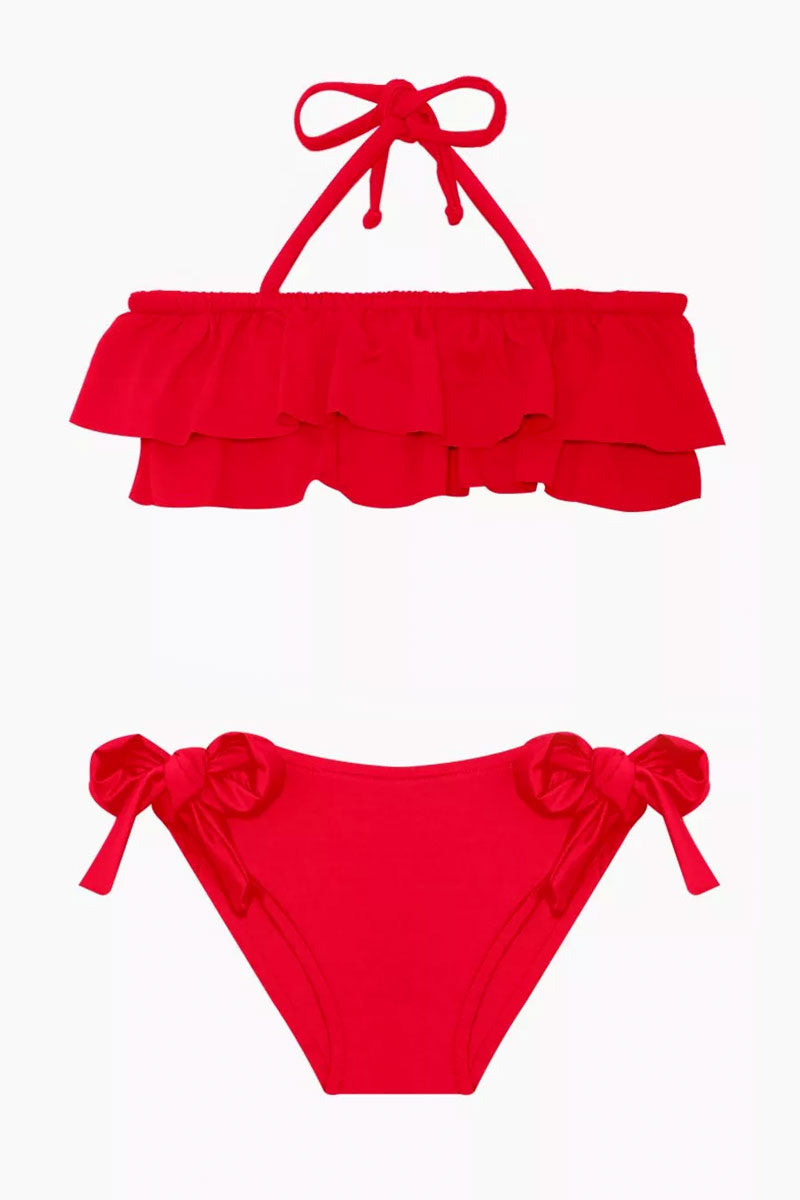 red bikini set