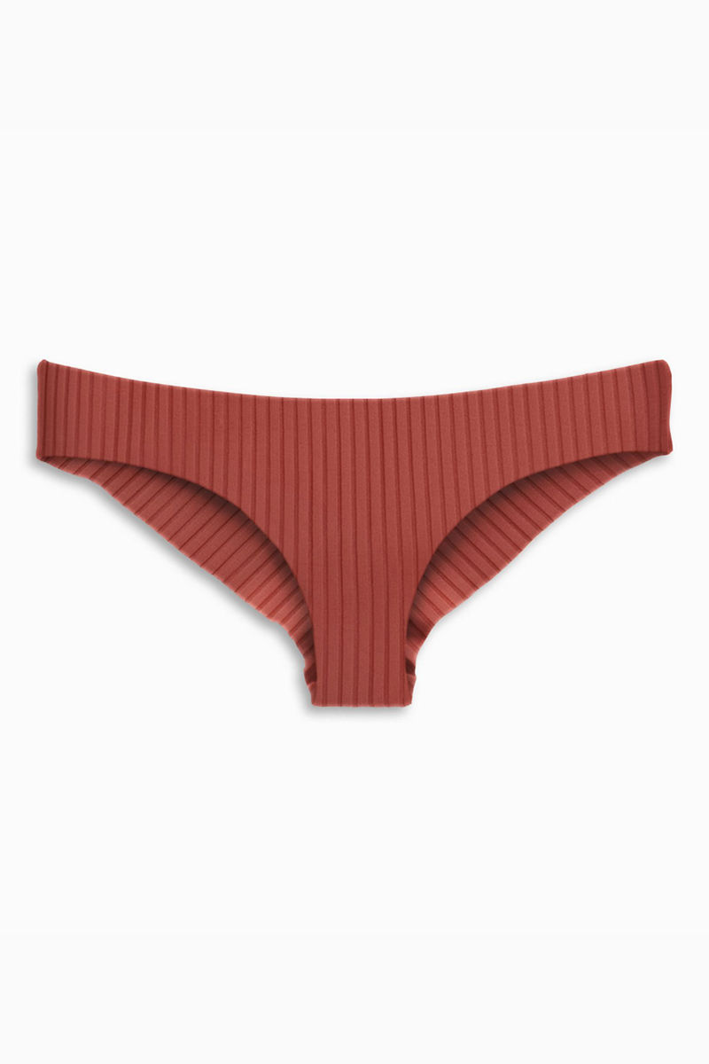 red ruched bikini bottoms