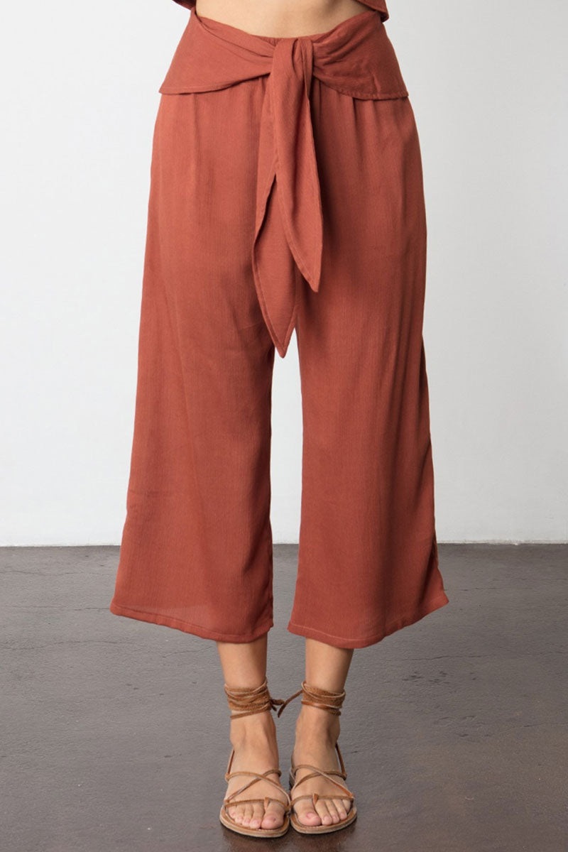 Stillwater The Drifter High Waist Pants Rust Orange Bikini Com