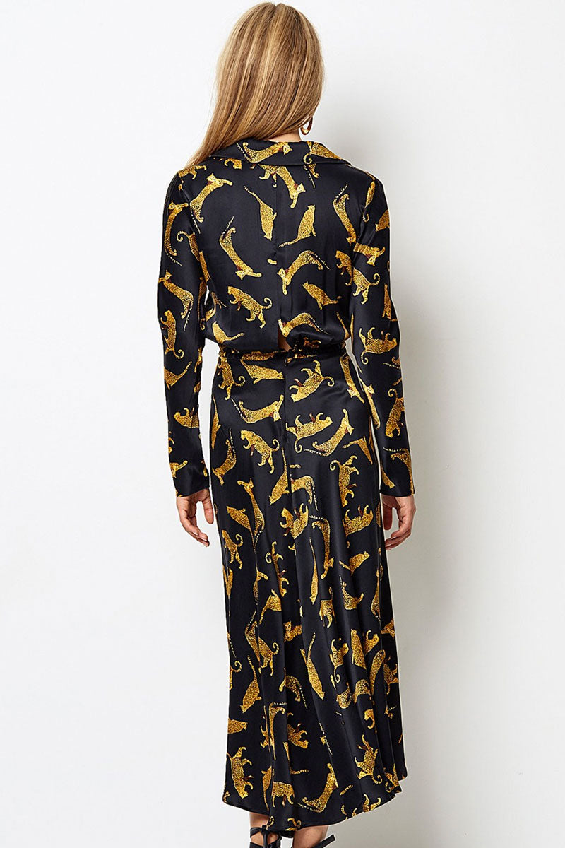 bec and bridge cheetah dress