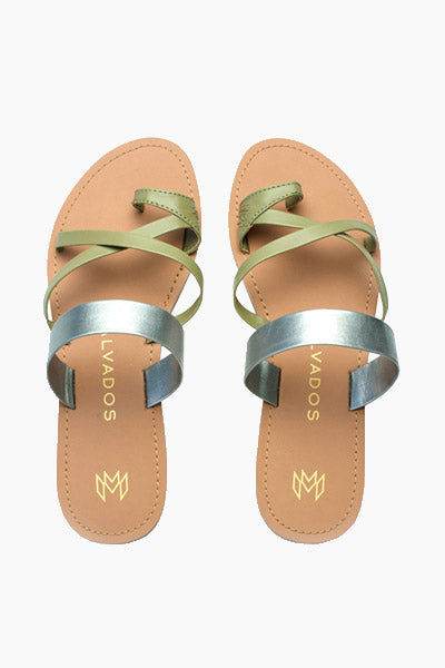 rubber strappy sandals