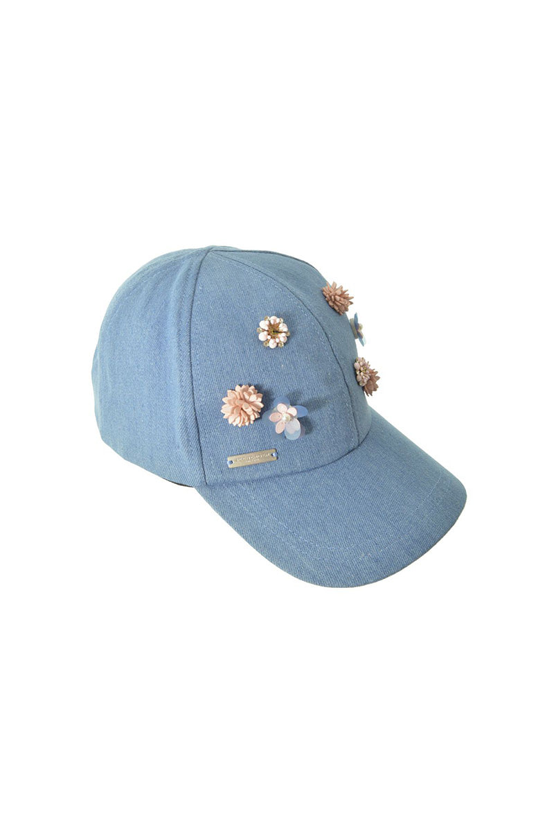 denim ball cap