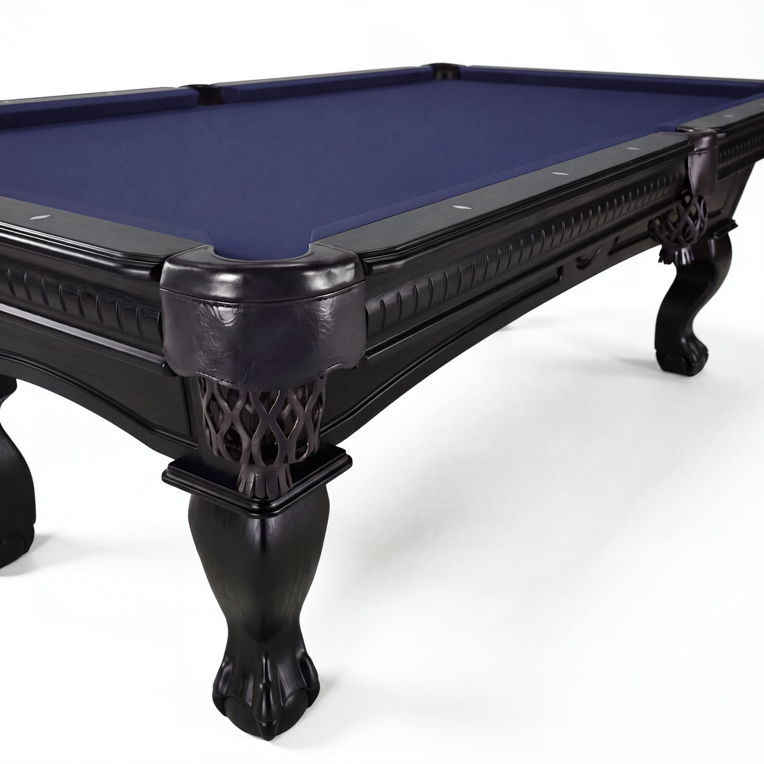 Dutchess pool table in Black, low raking