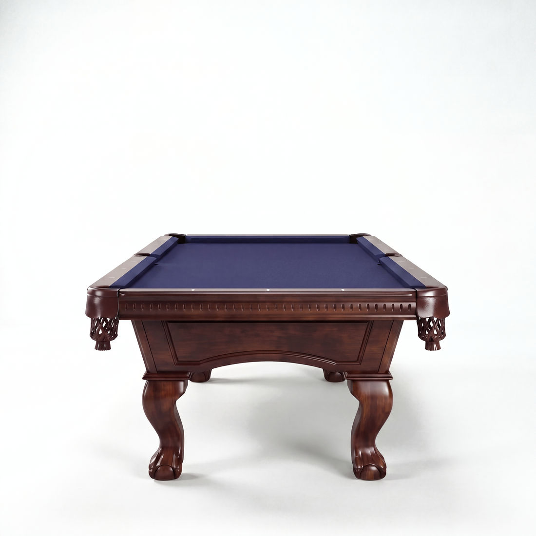 Dutchess pool table in Warm Chestnut, down the line