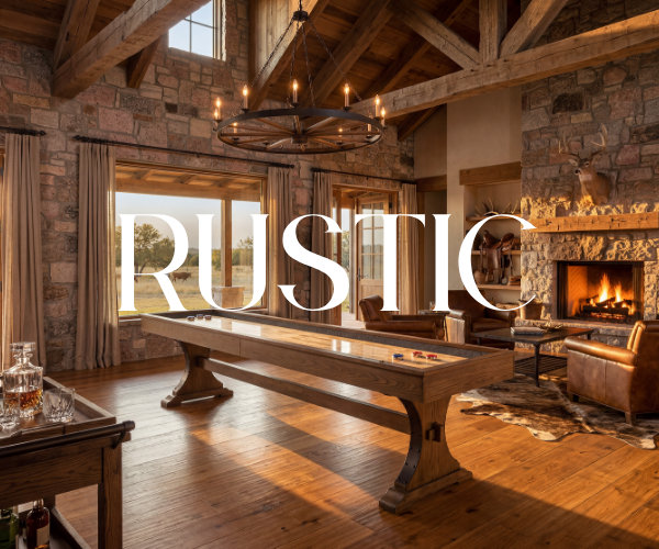 Rustic shuffleboard