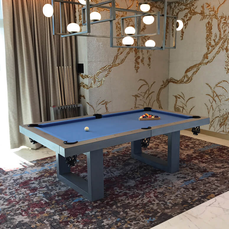 Concretion custom pool table view 1