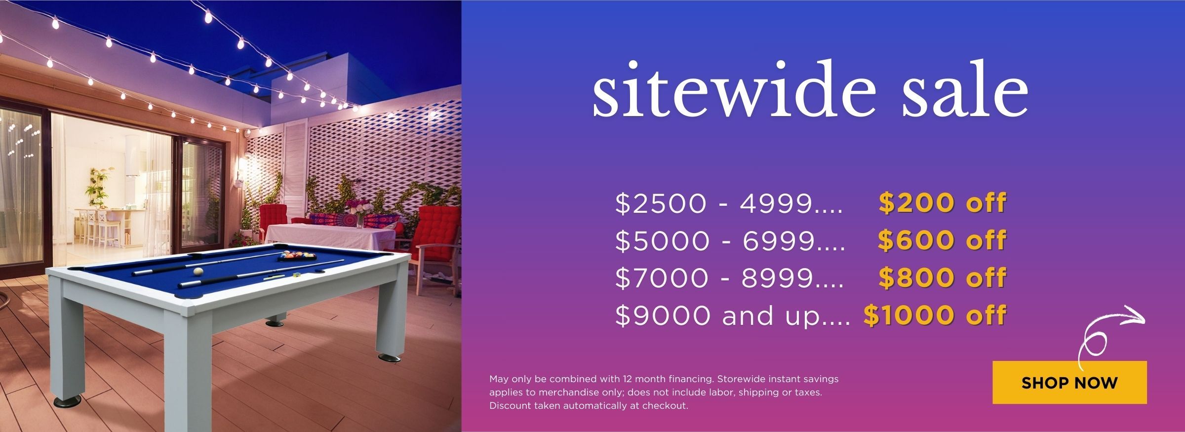 Sitewide Sale : Save up to $1000
