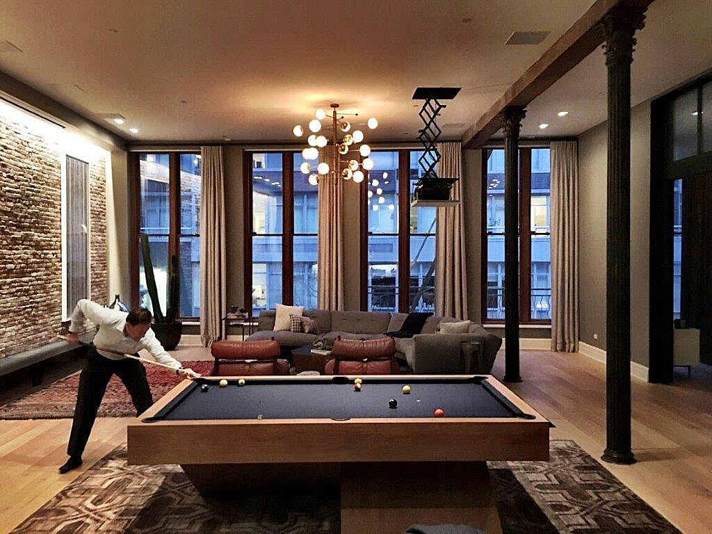 Custom X-Base Pool Table Detail