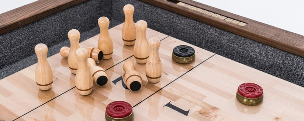 shuffleboard bowling pins