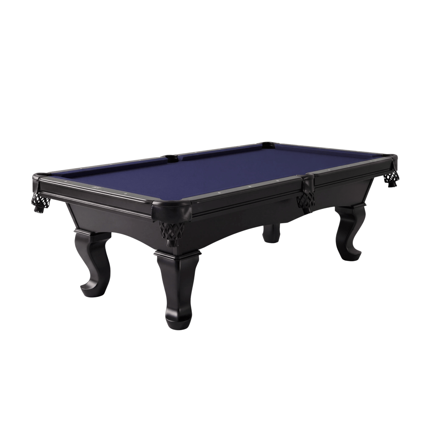 The Elayna in Black with Navy cloth, Three-quarter