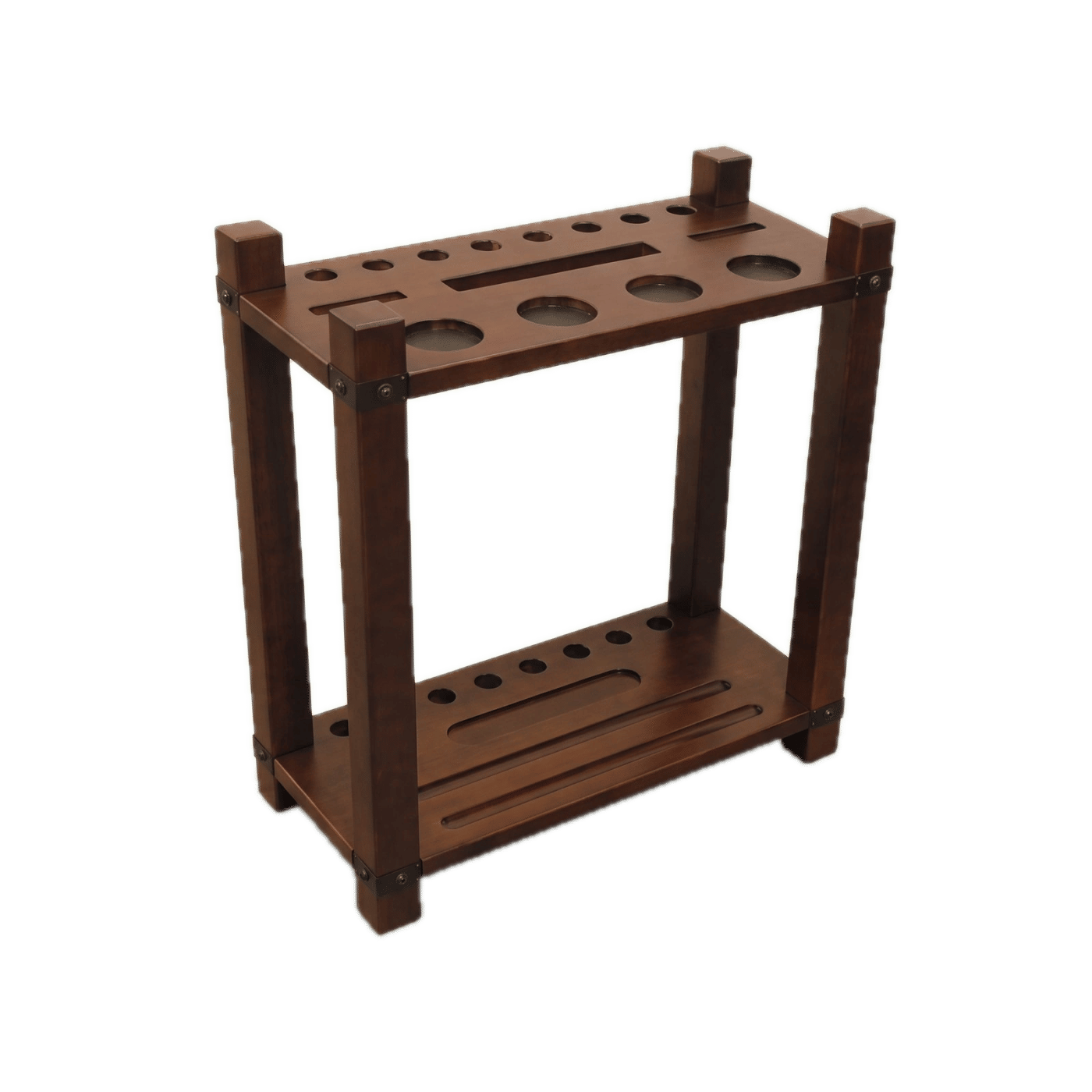 Skylar Cue Rack in Warm Chestnut, Three-quarter