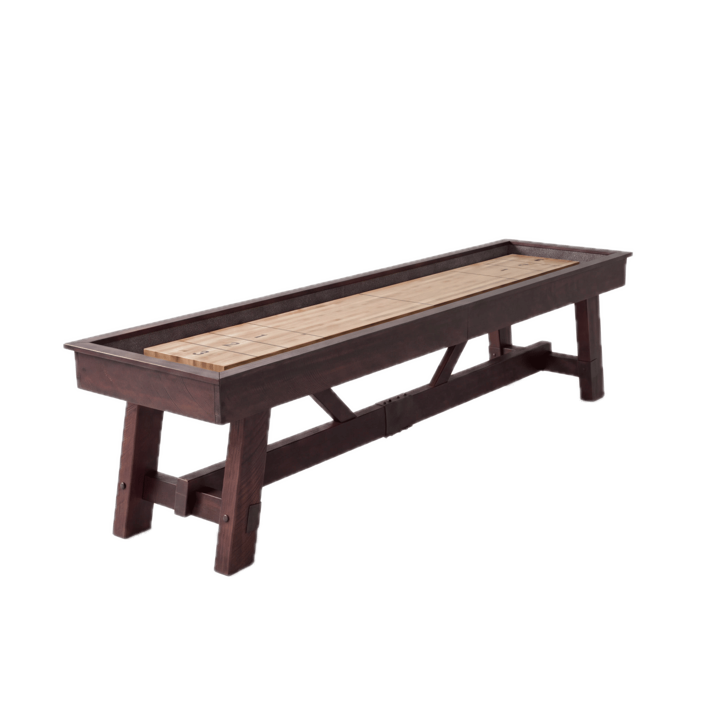 Tunbridge Shuffleboard in Weathered Brown, Three-quarter