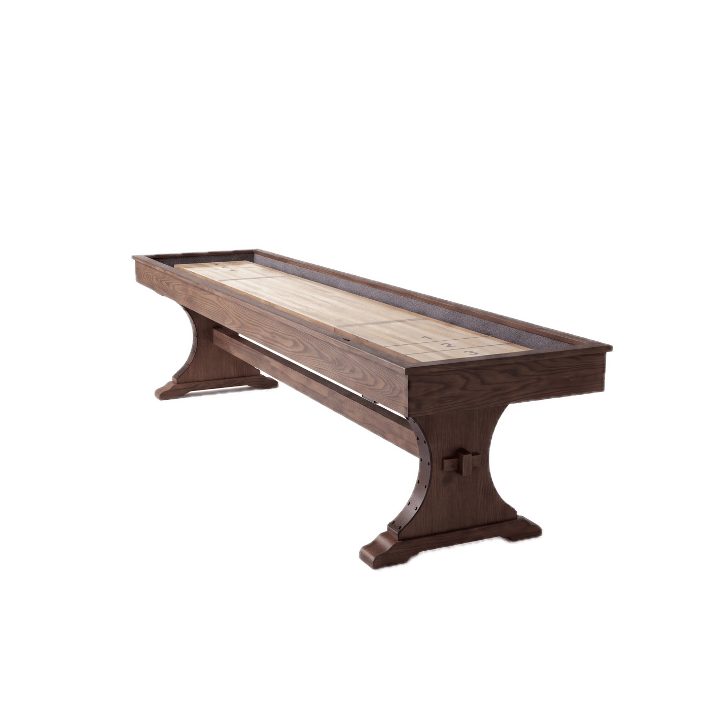 Viking Shuffleboard in Antique Oak, Three-quarter