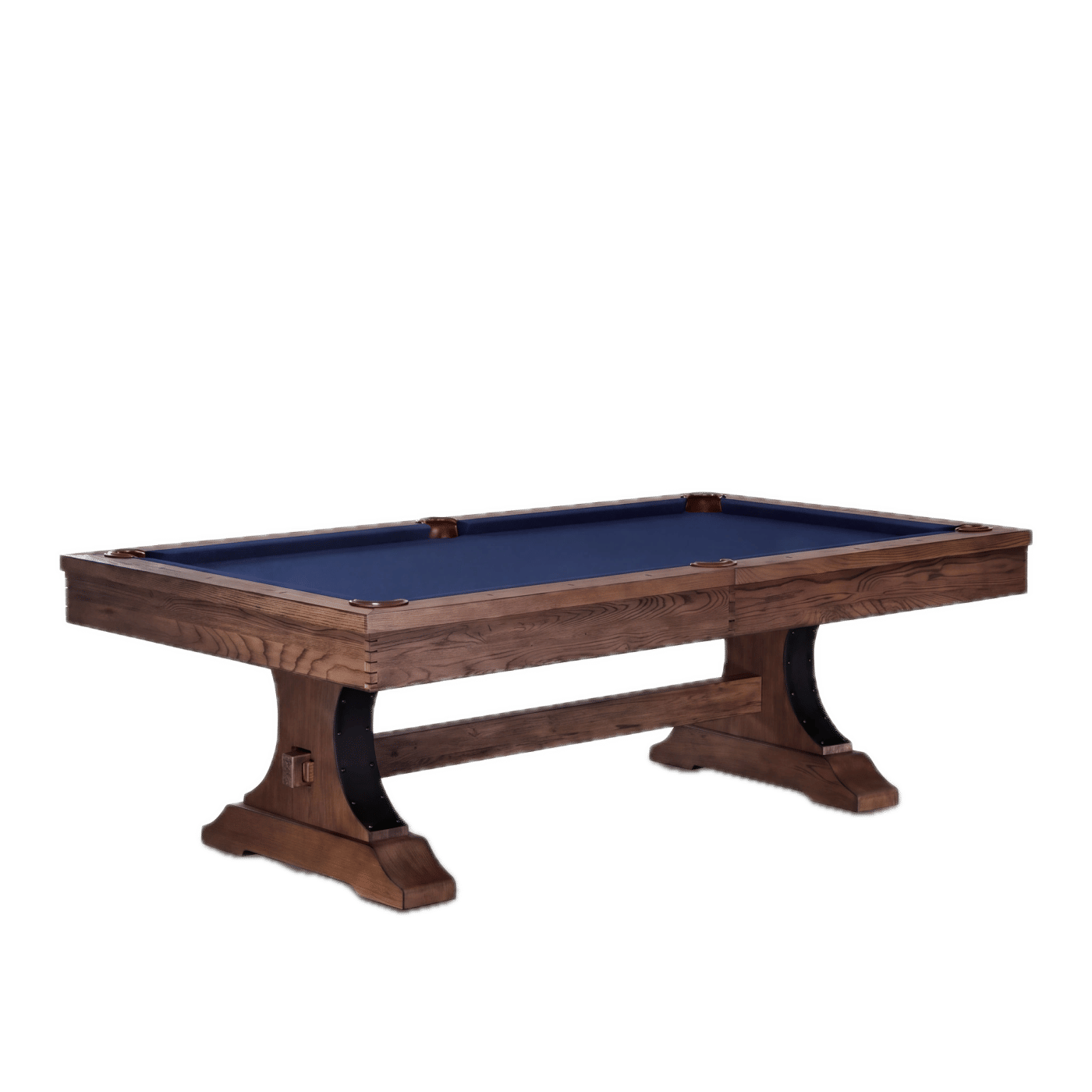 The Viking in Antique Oak with Navy cloth, Three-quarter