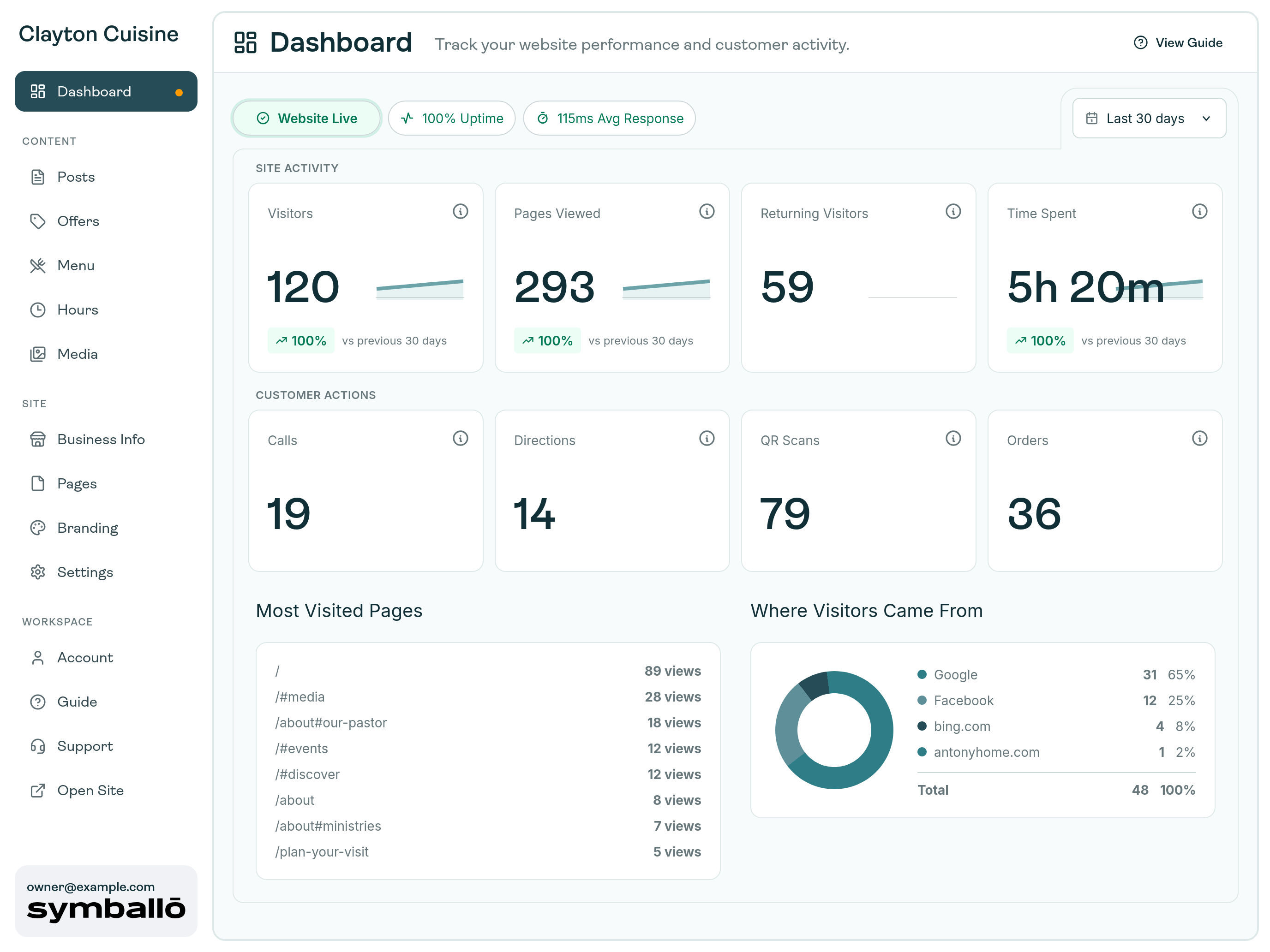 Launch UI app screenshot