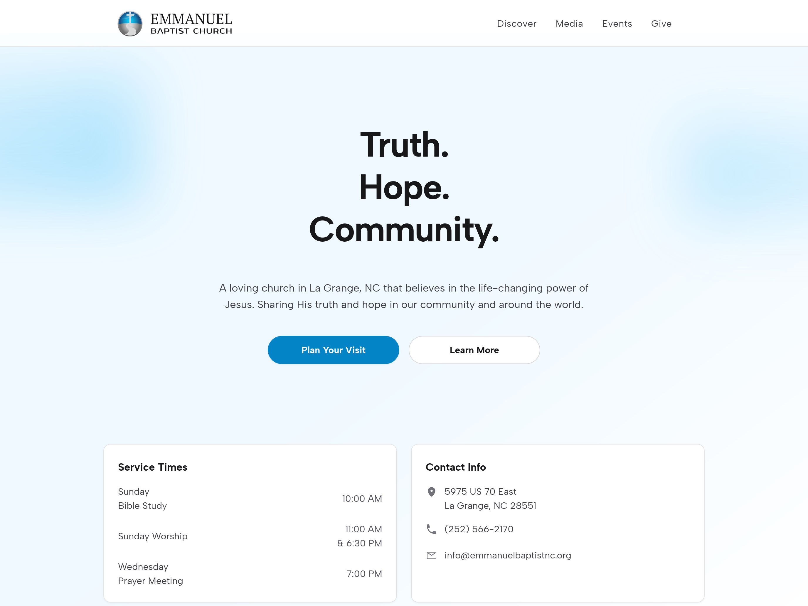 Emmanuel Baptist Church website