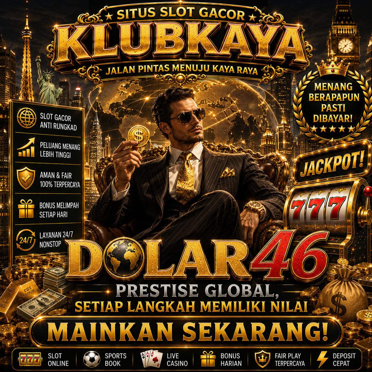 DOLAR46 𖤁 Prestise Global, Setiap Langkah Memiliki Nilai