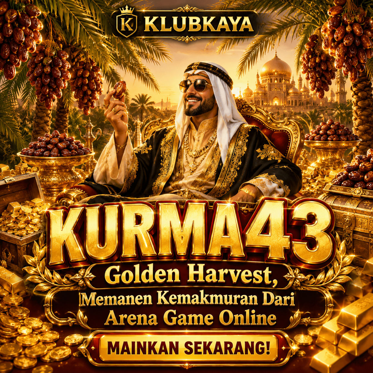 KURMA43 𖤁 Golden Harvest, Memanen Kemakmuran Dari Arena Game Online