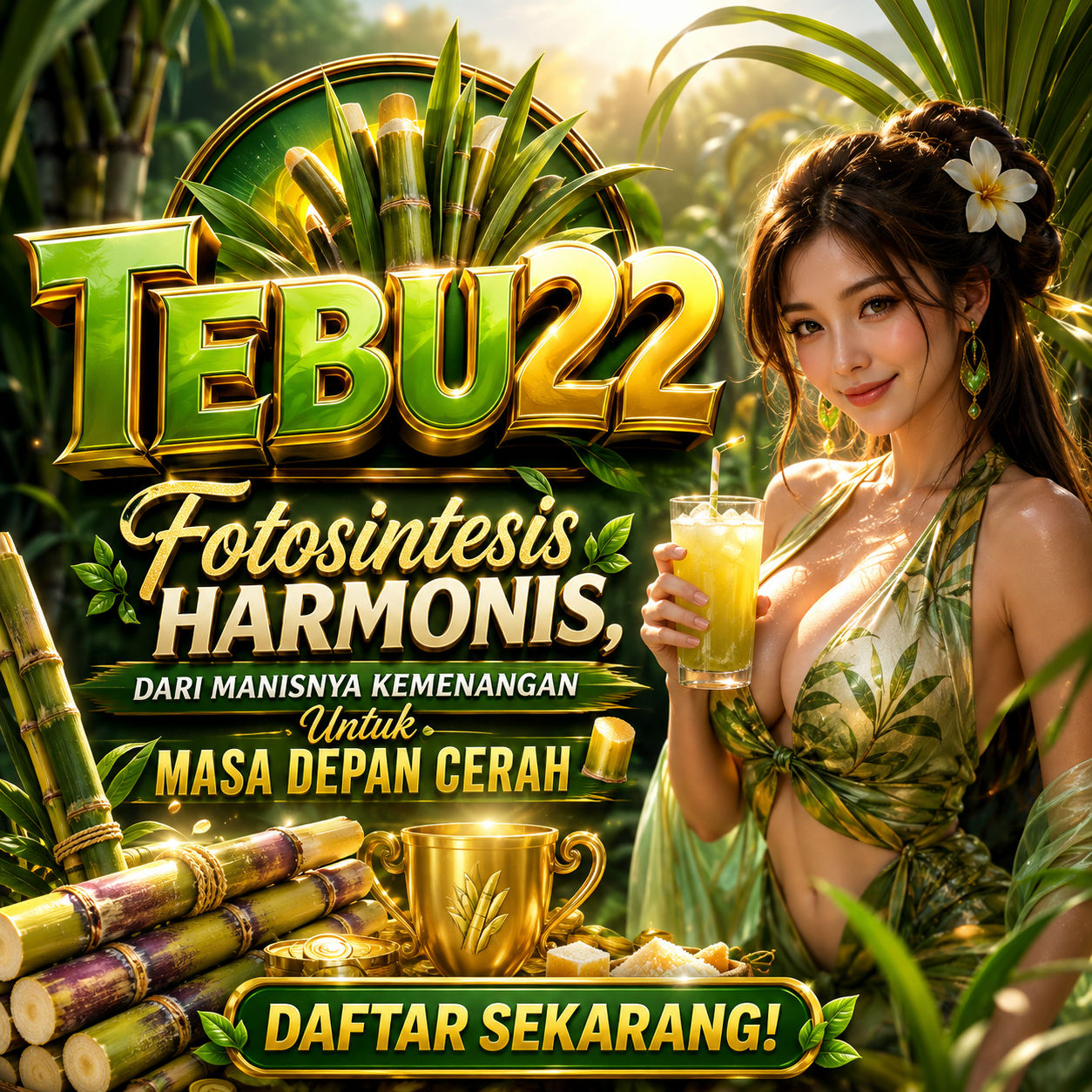 TEBU22 ₺ Fotosintesis Harmonis, Dari Manisnya Kemenangan Untuk Masa Depan Cerah