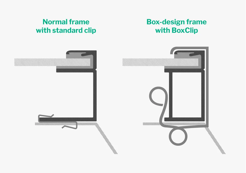 technical drawing for birdblocker frames