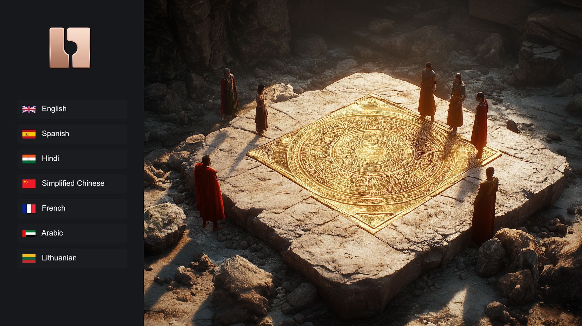 Image showing a script stone symbolizing the translation of the editors.