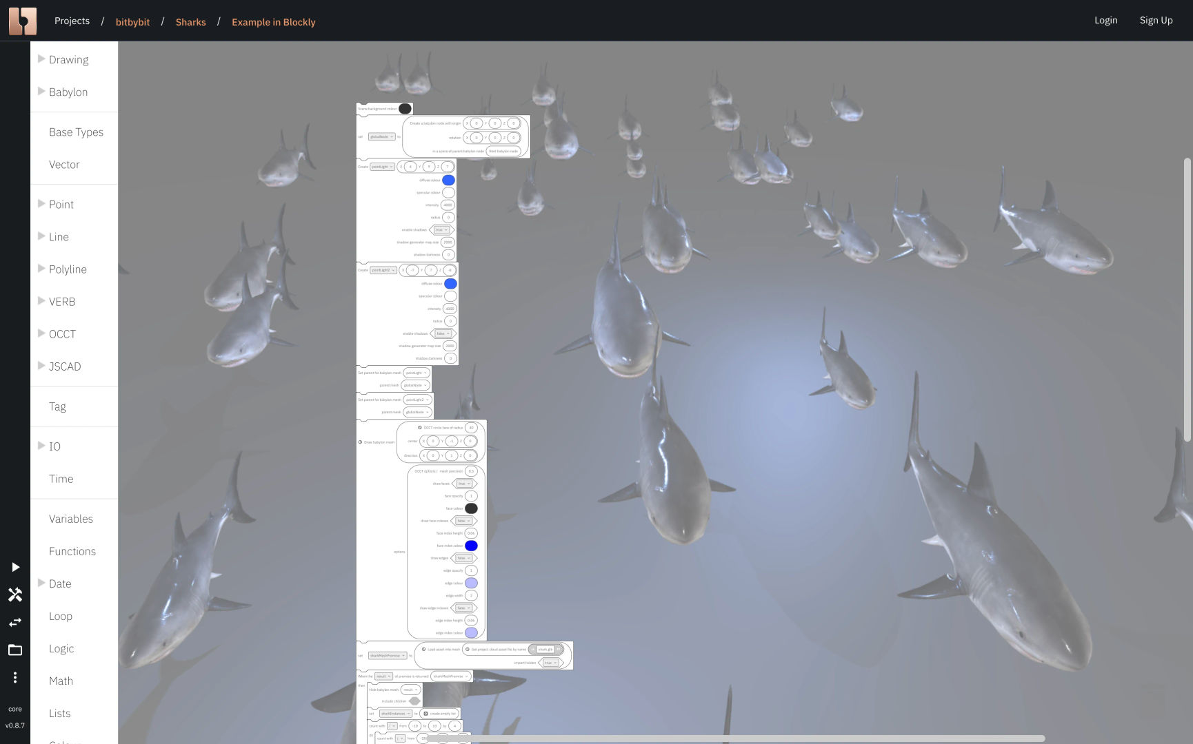 Image showing Bit By Bit Developers Blockly editor screen
