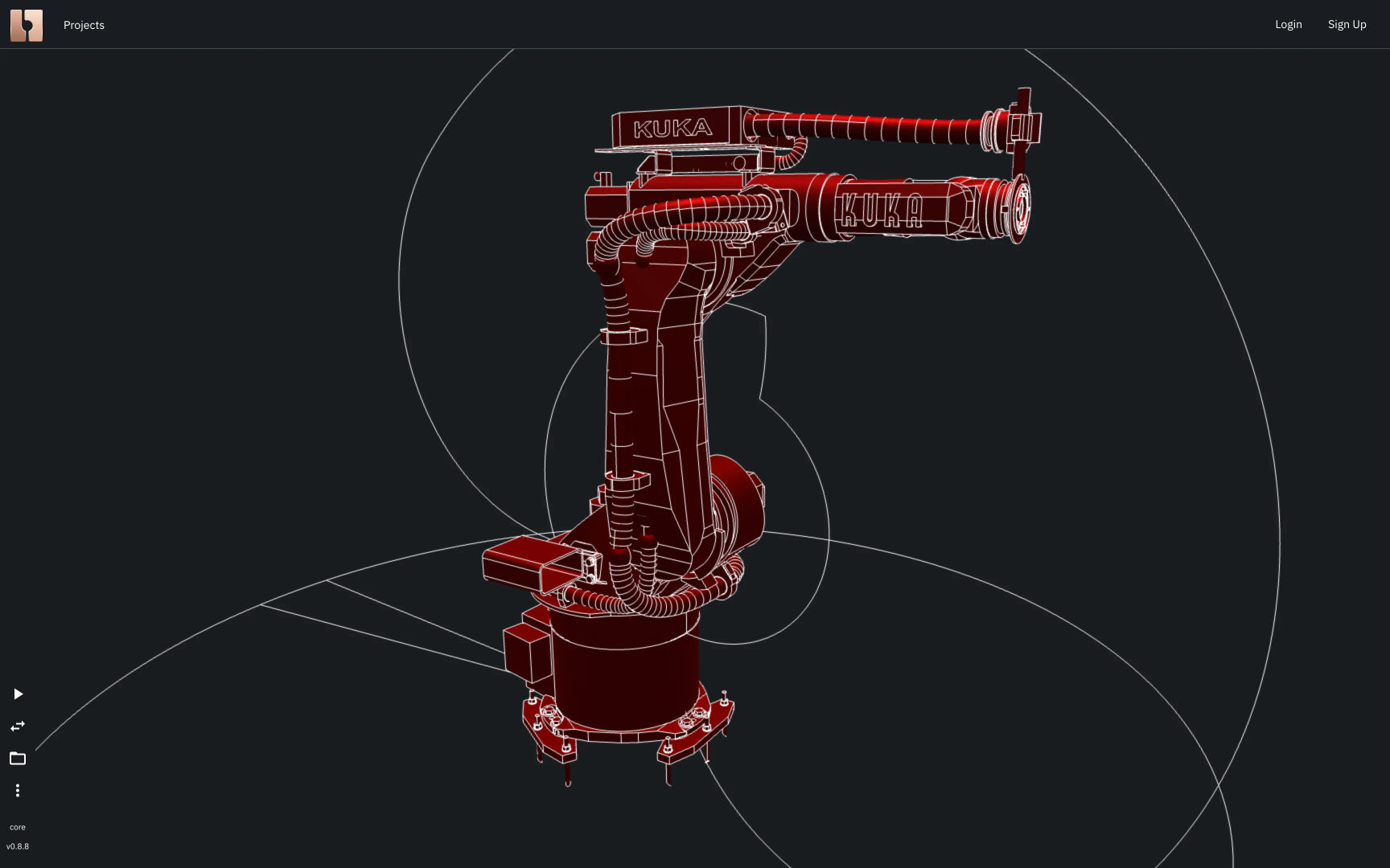 Image showing loaded kuka robot from STEP file