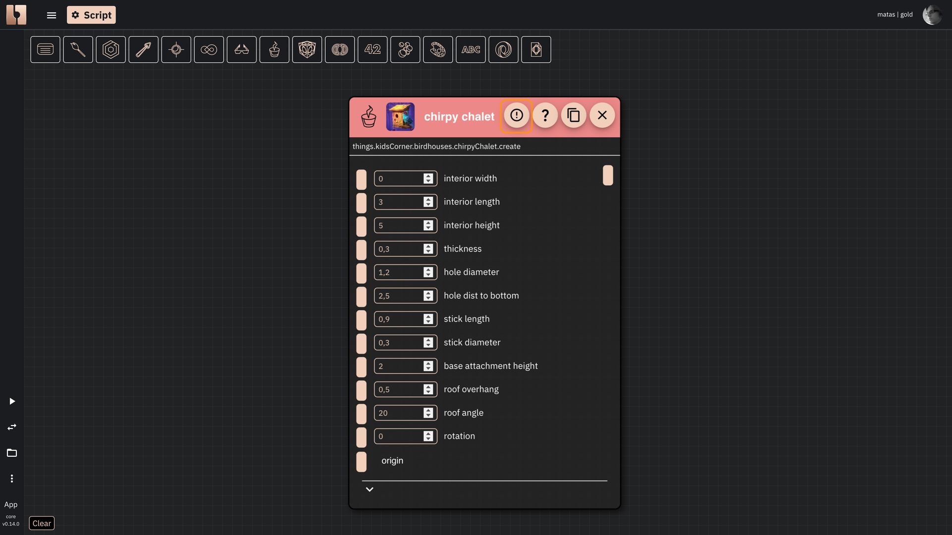 Image showing the example of a component with an error in Rete editor