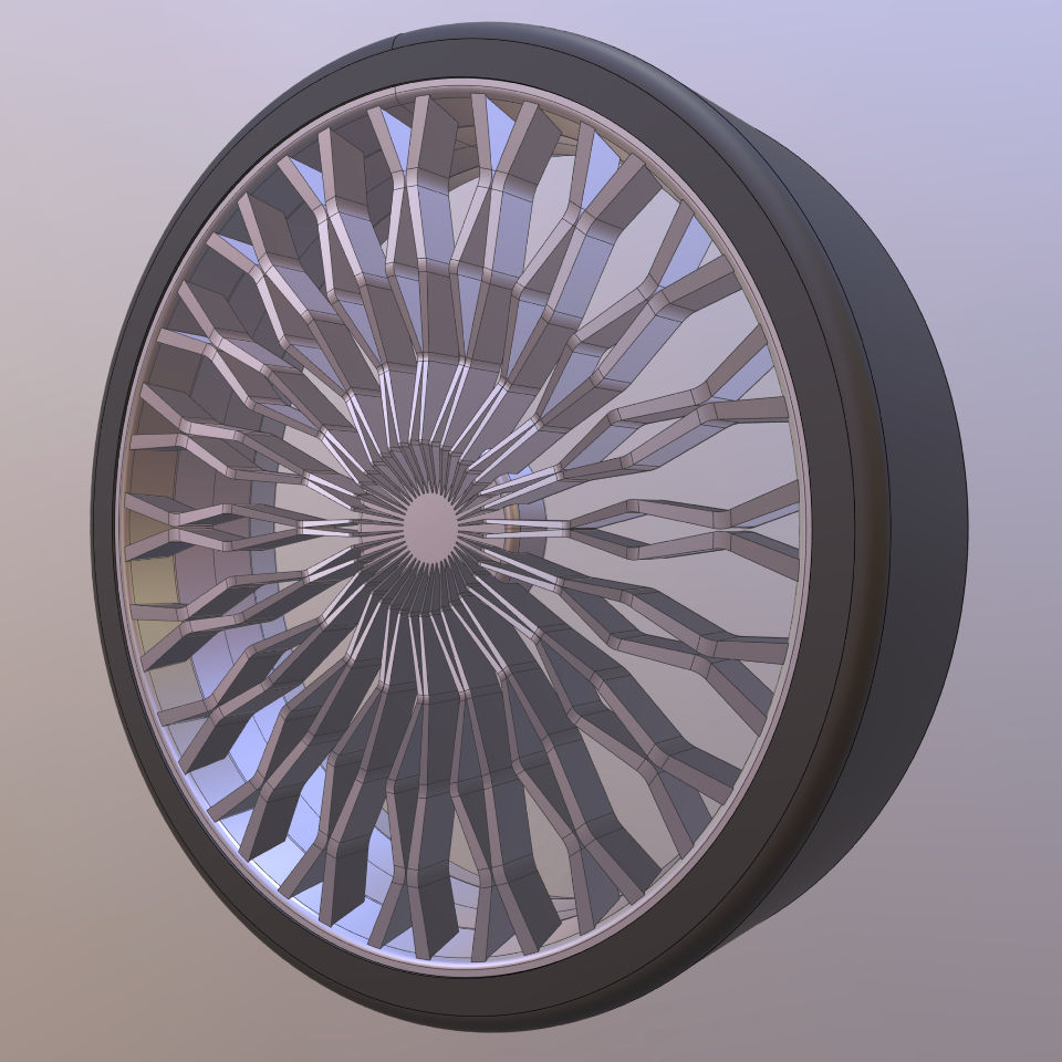 Rete Script Alloy Wheel CAD Model script details