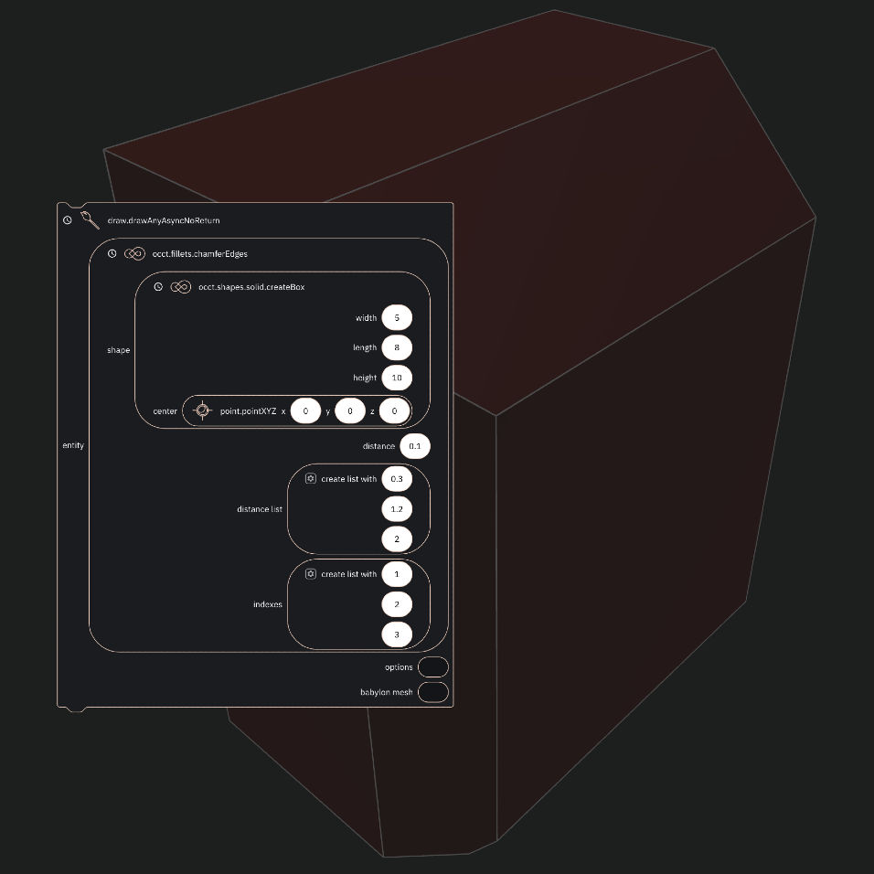 Chamfer specific edges script details