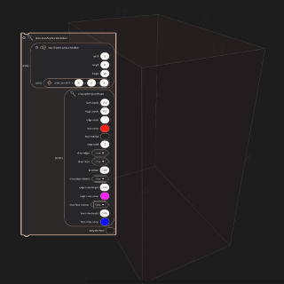 Drawing edge indexes on the solid picture