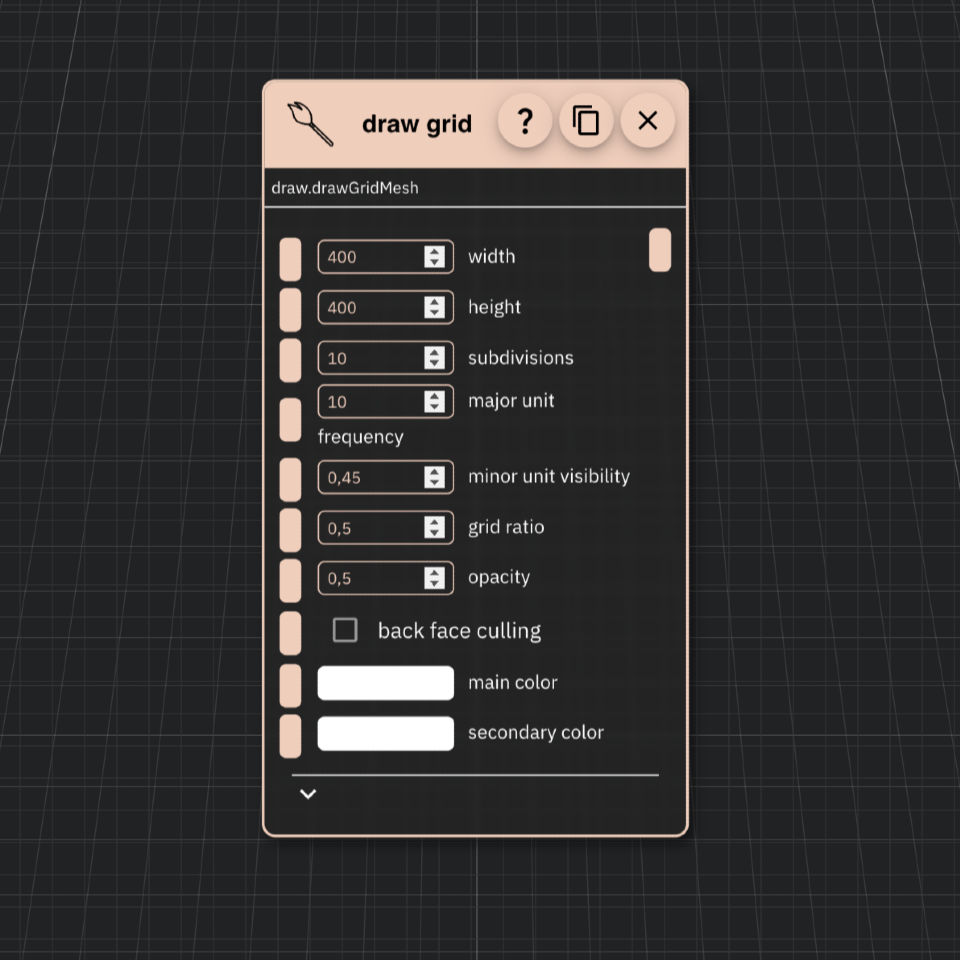 Draw Grid Demo script details