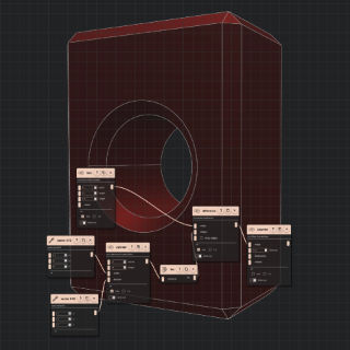 Chamfer geometry with a hole picture