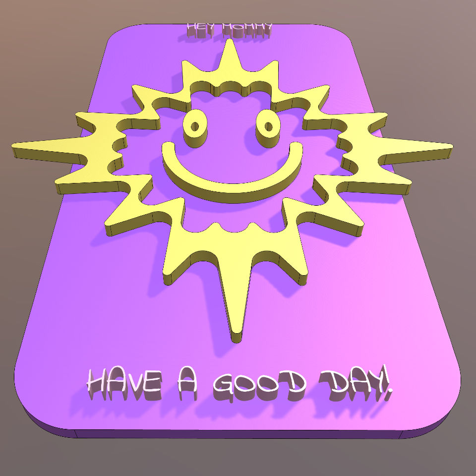 Hello Mommy 3D Sun Model picture