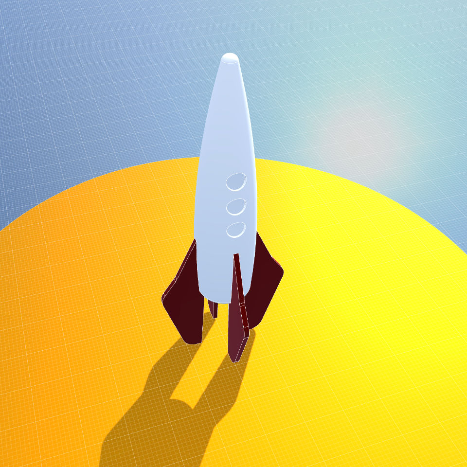 Rocket Ship For 3D Printing script details