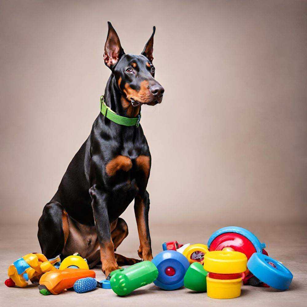 choosing the right toys for your doberman pinscher