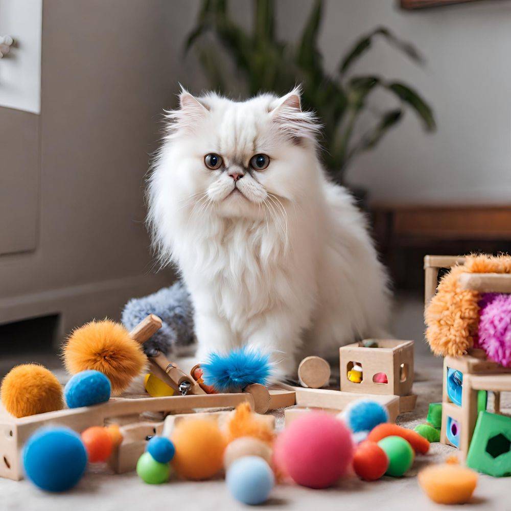 persian-cat-play-with-many-toys-and-enjoy