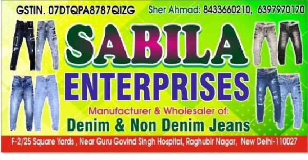 Sabila Jeans Wholesale manufacturer in Raghubir Nagar Market