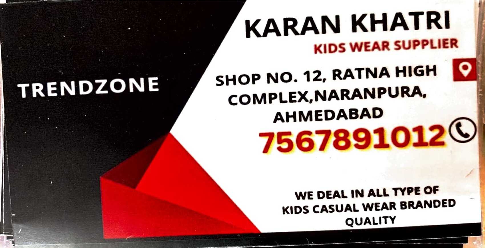 TRENDZONE Wholesale manufacturer in Ahmedabad