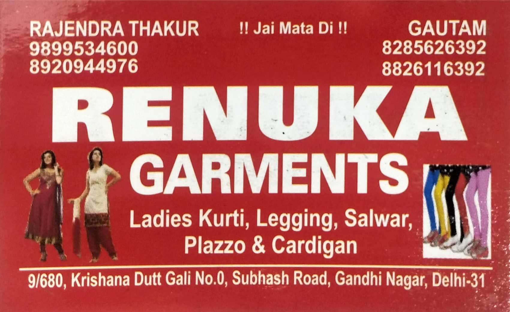 Renuka Garment Wholesale manufacturer in Gandhinagar, Delhi