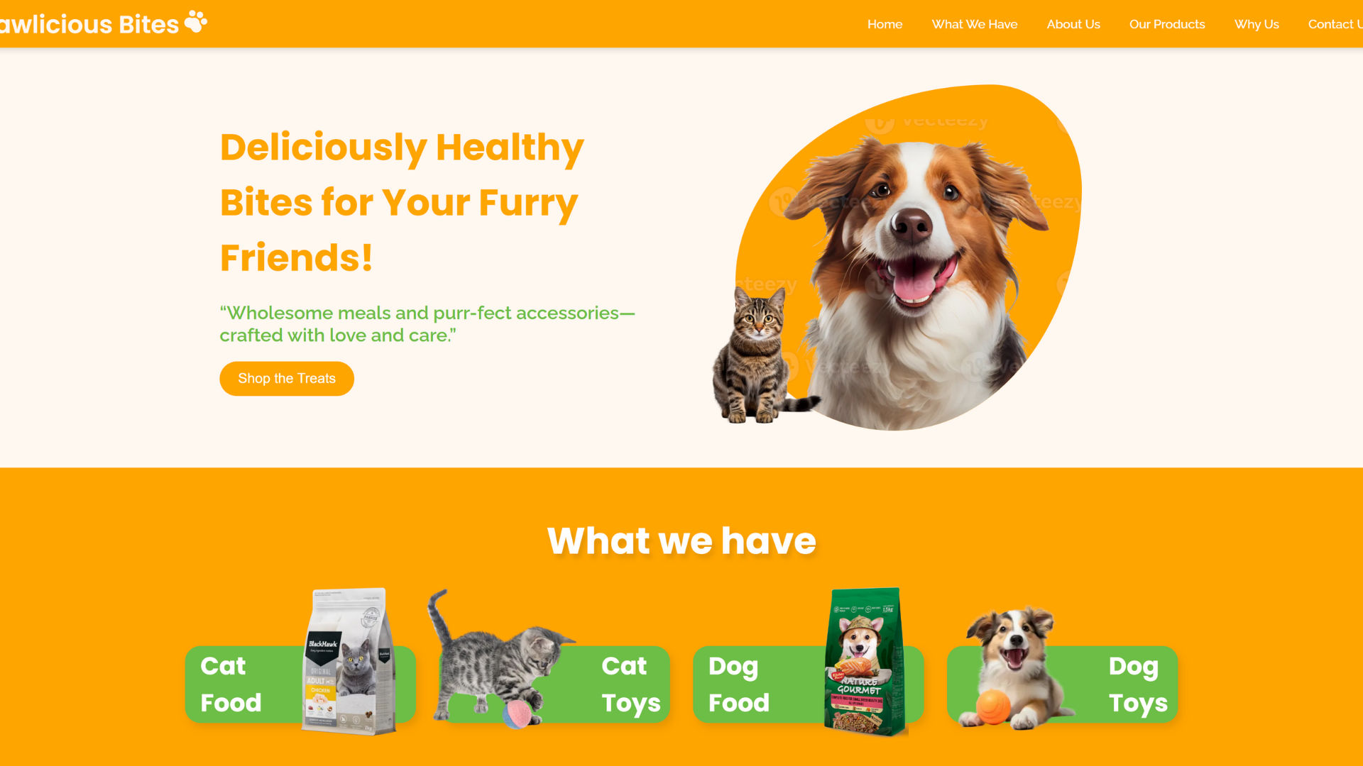 Paw-licious Project Screenshot