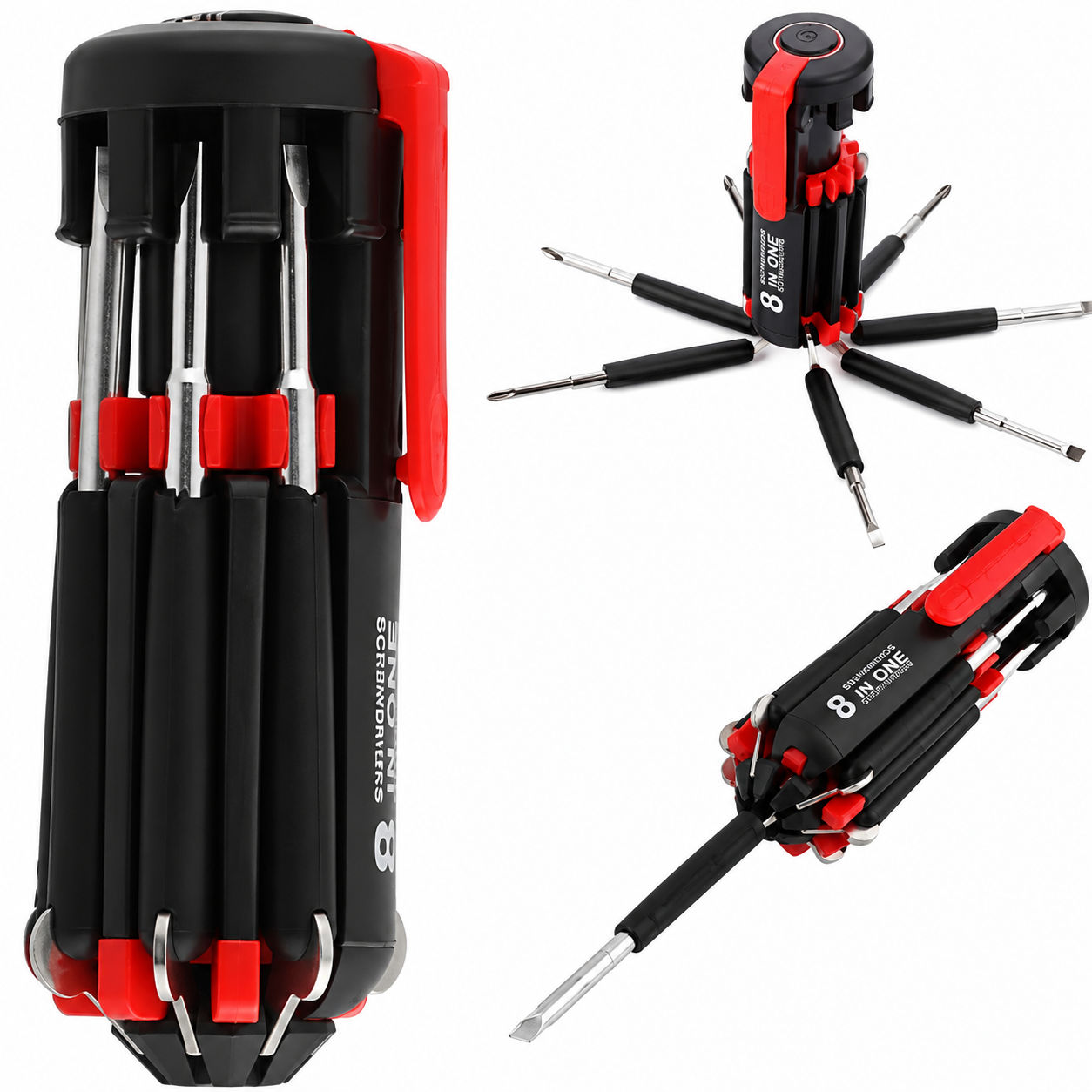 8-in-1 Multipurpose Screwdriver Set with LED Light 4